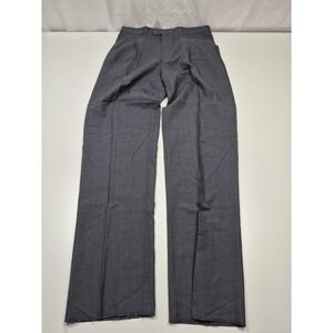 VTG John Alexander Dress Pants Mens 35x37 Gray Wool Pleated Unhemmed NWT